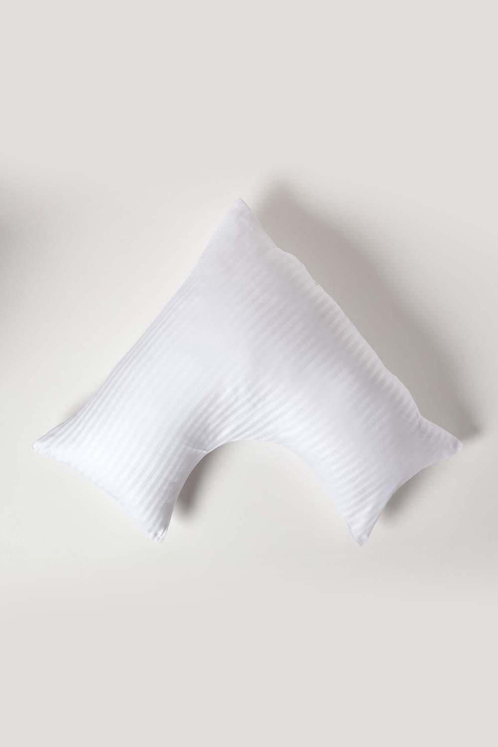 Homescapes Egyptian Cotton Super Soft V Shaped Pillowcase 330 TC image 1