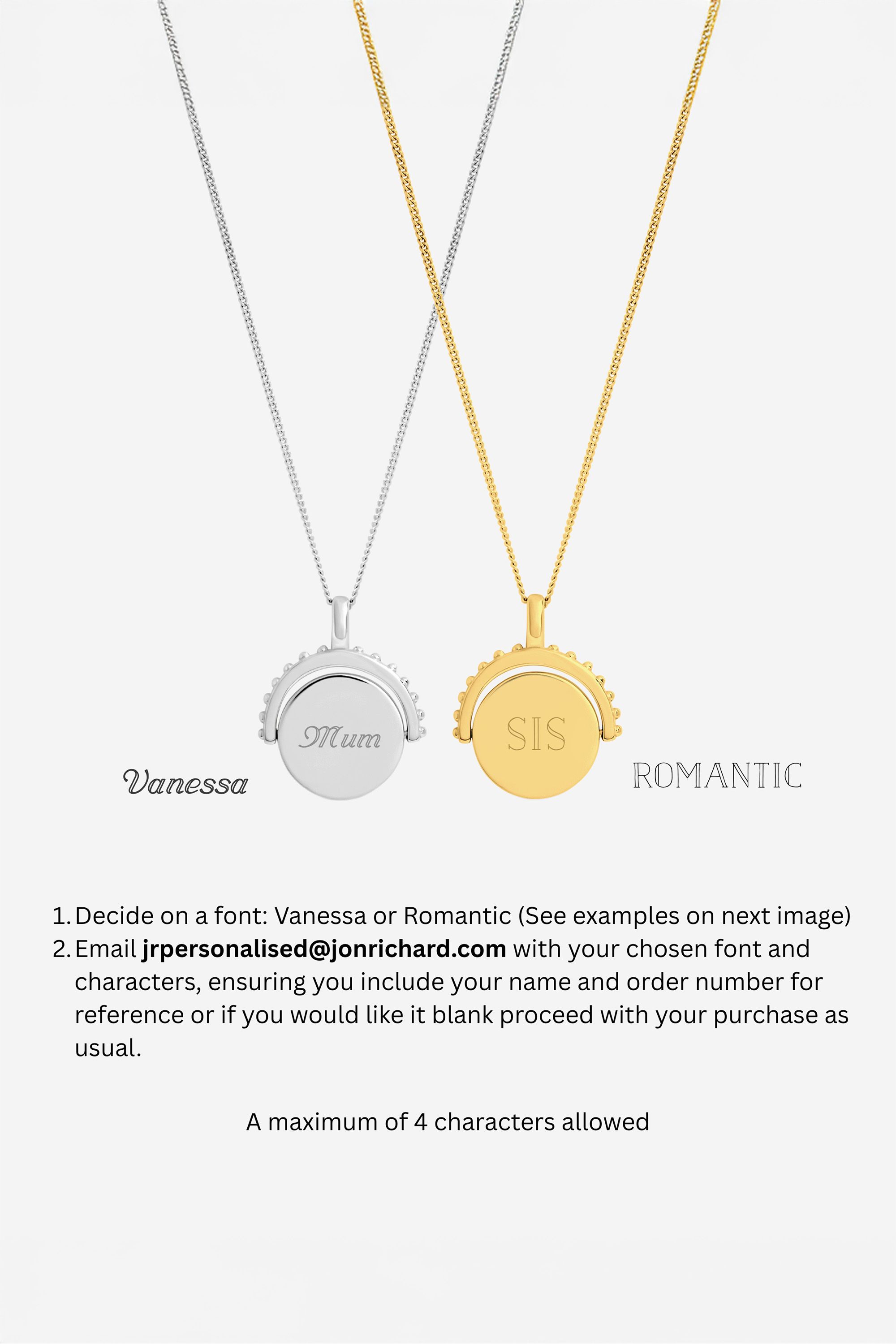 Jon Richard 14ct Real Gold Plated Sterling Silver Polished  Beaded Edge Spinner Pendant image 4