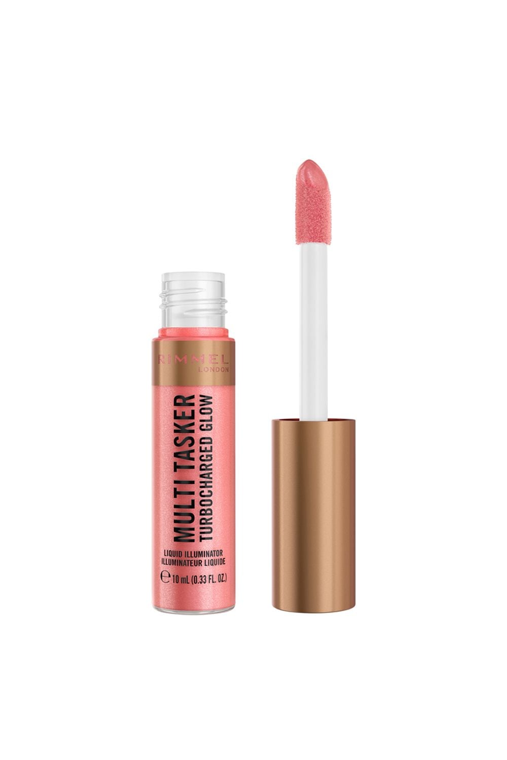 Rimmel London Multi Tasker Turbocharged Glow Liquid Illuminator 10ml 002 Rosy Rebel image 1