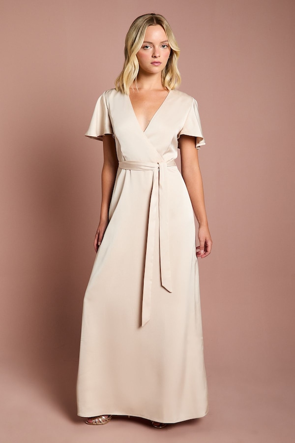 Coast Teen Coast Angel Sleeve Bridesmaid Dress Champagne