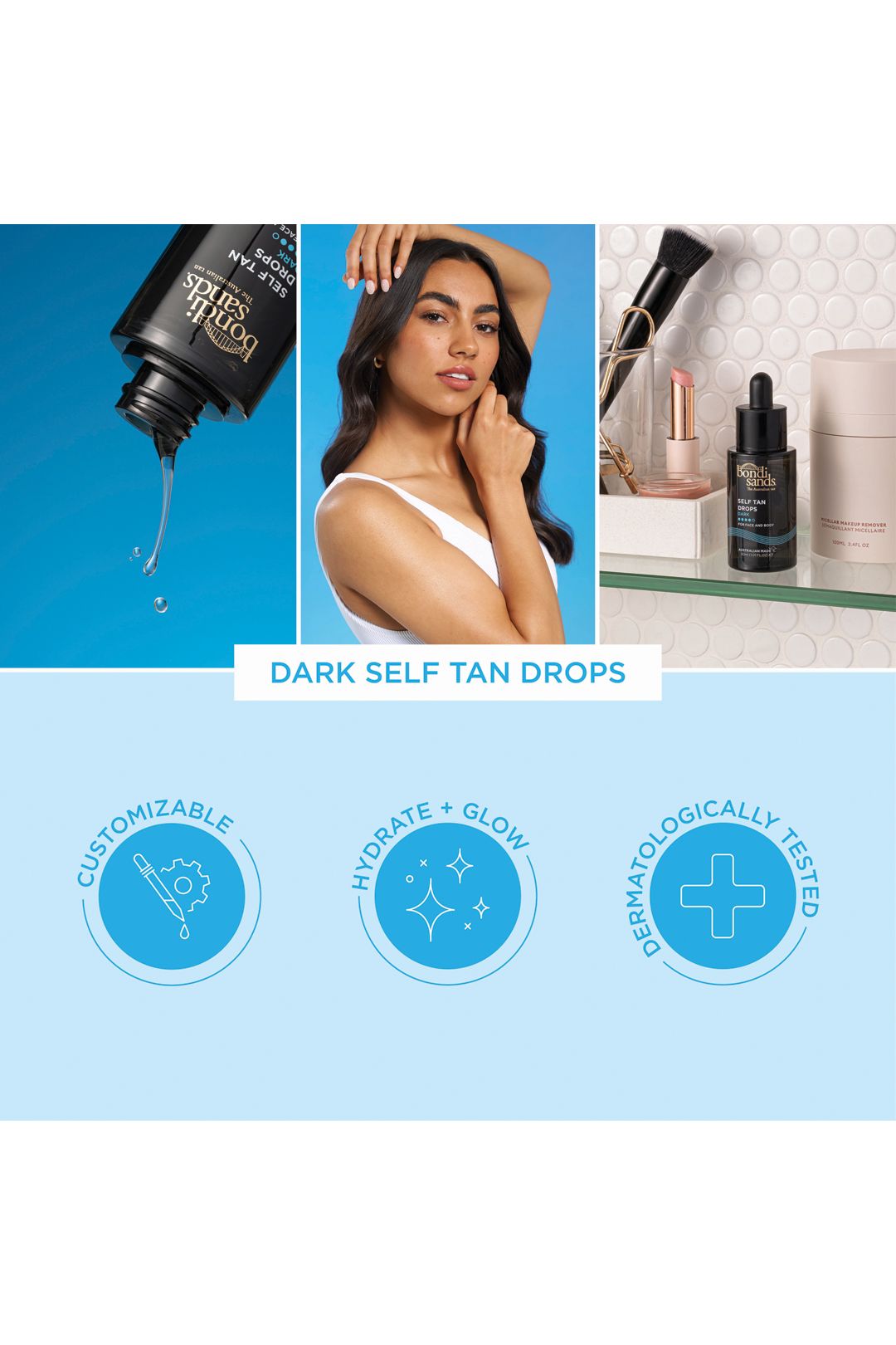 Bondi Sands Self Tan Drops Dark 30ml Multi image 7