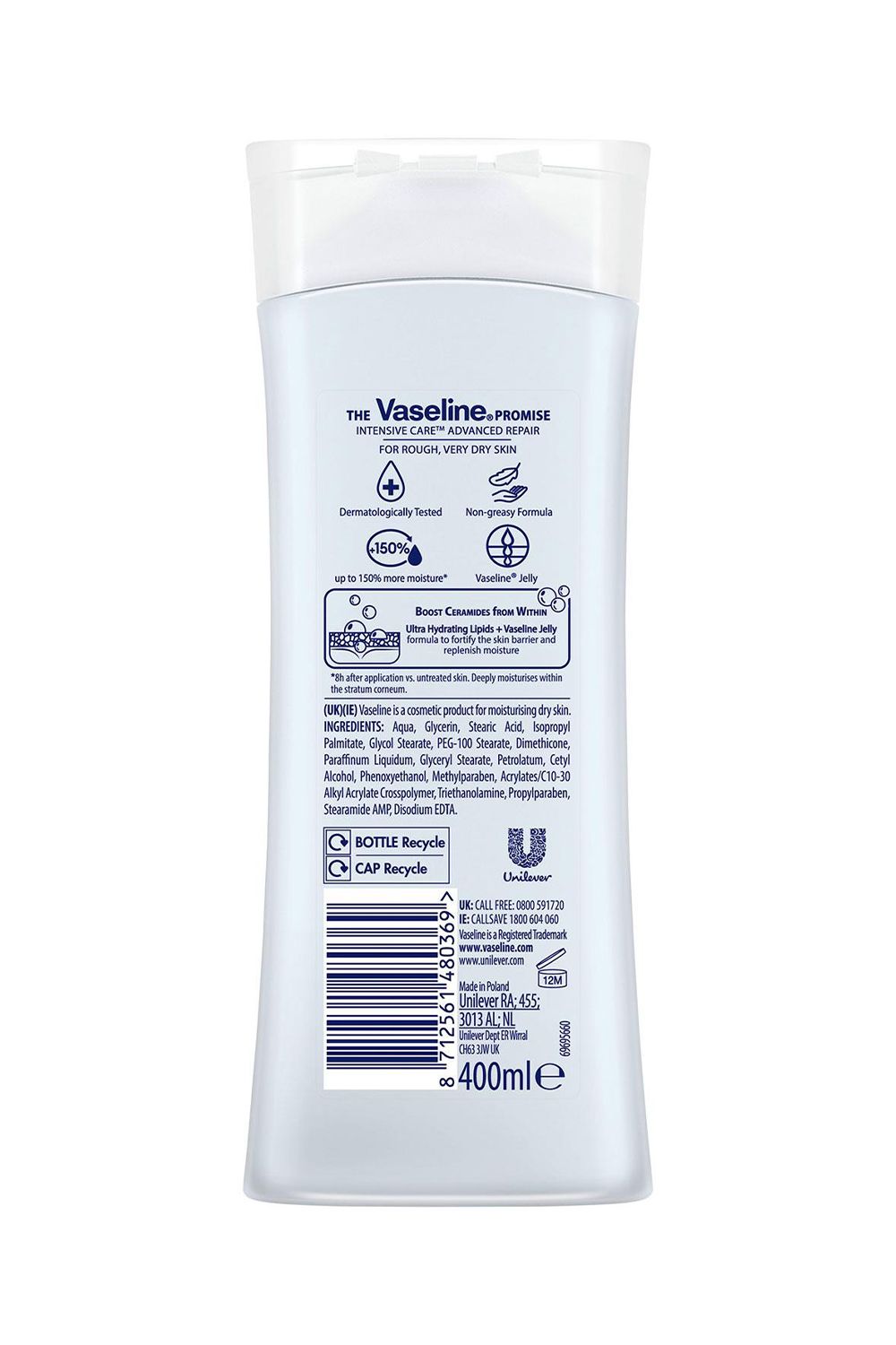 Vaseline 3x Intensive Care 'Body Lotion', Advanced Repair, 400ml image 6