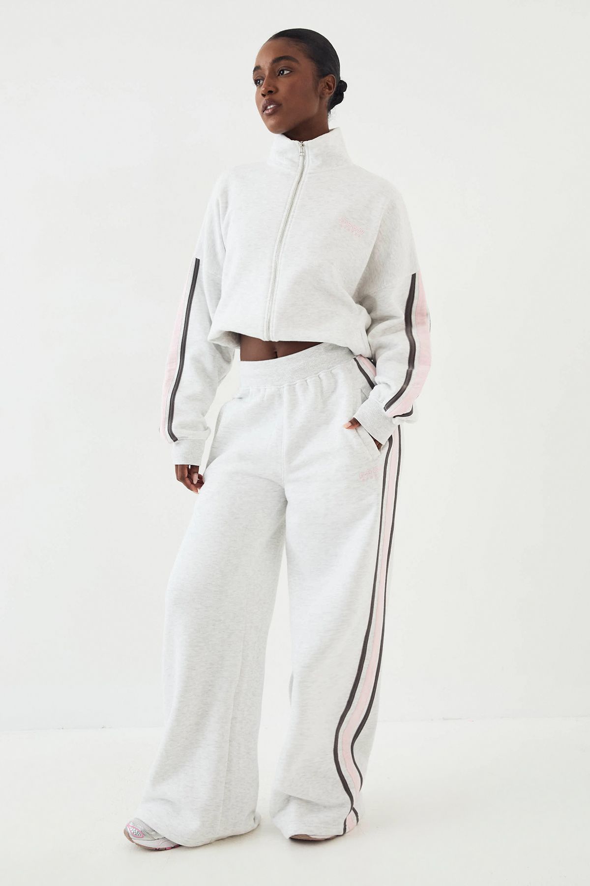 DSGN Studio DSGN Studio Sport Colour Block Straight Leg Jogger Ash Grey