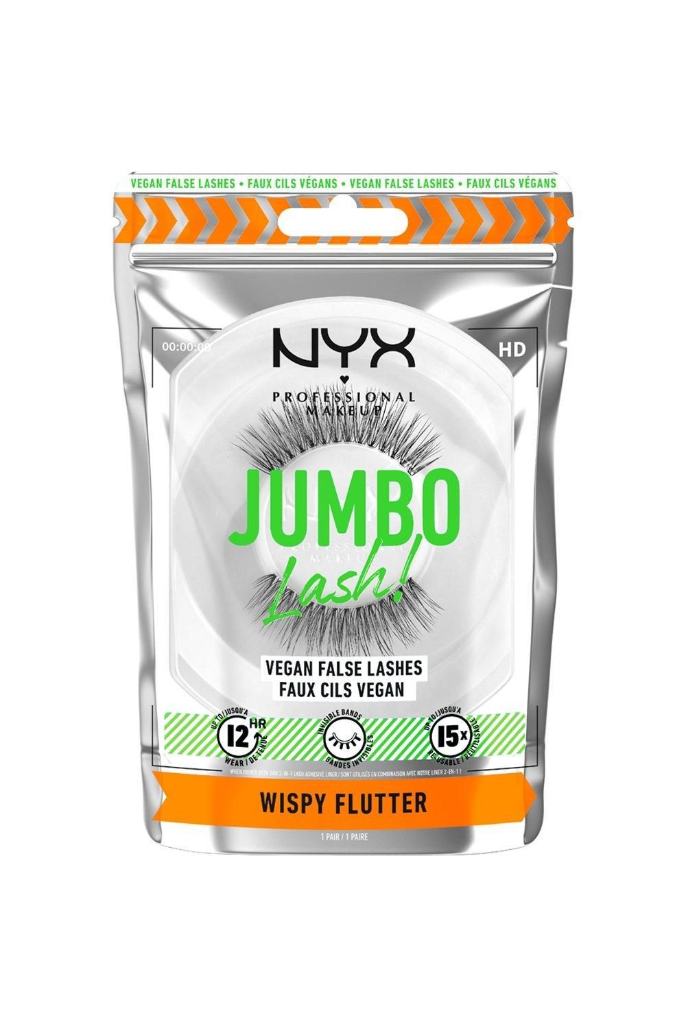 NYX Professional Makeup Jumbo Lash! Vegan False Lashes Wispy Flutter image 1