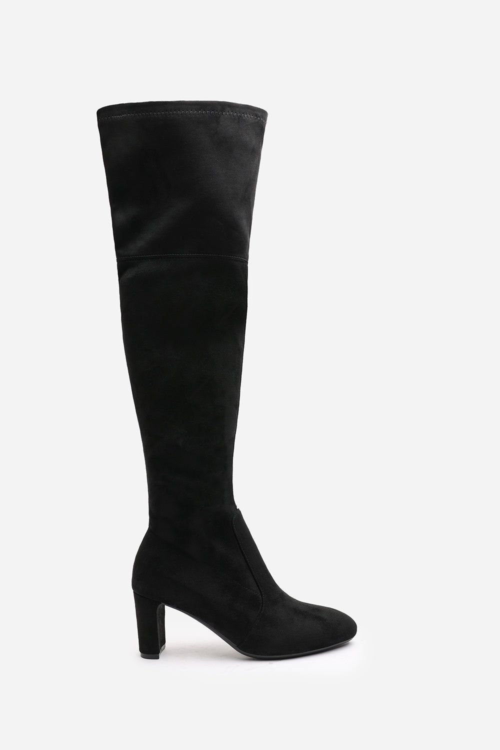 Where's That From 'Sonya' Suede Block Heel Over The Knee Boots image 2