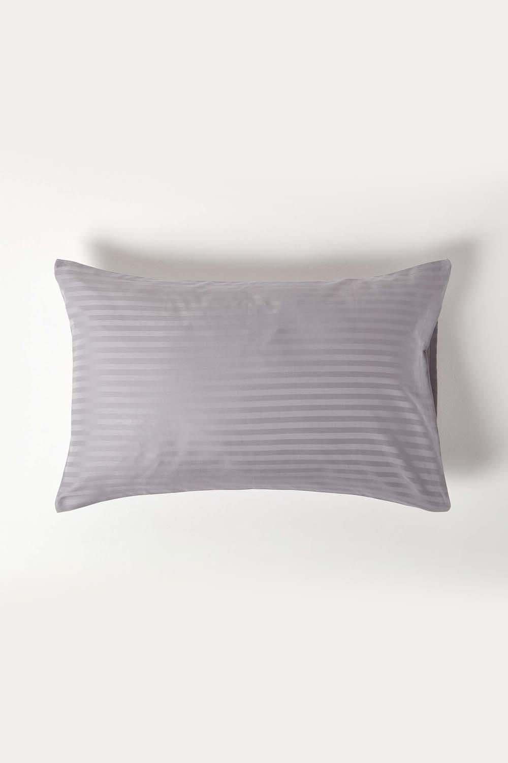 Homescapes Egyptian Cotton Satin Stripe Housewife Pillowcase 330 TC image 1