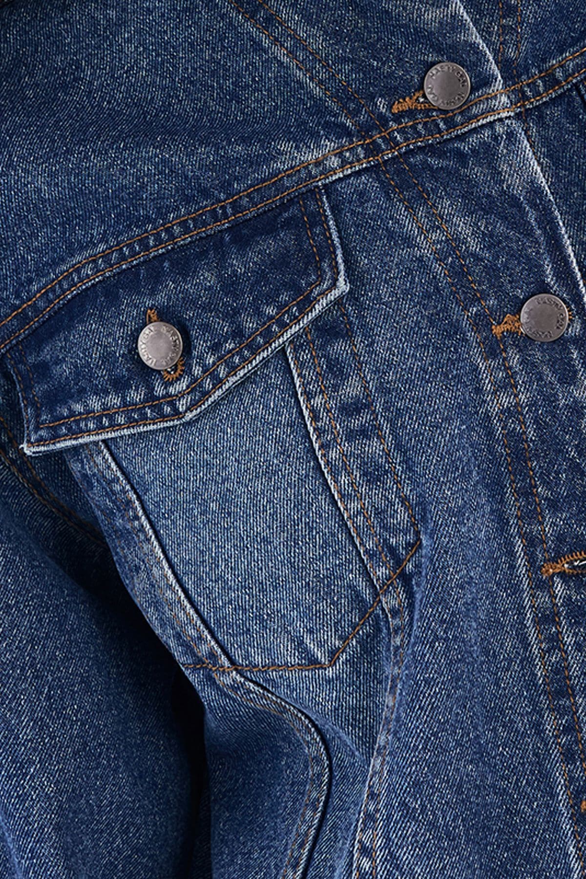 NastyGal The Cropped Boyfriend Denim Jacket Authentic Midwash image 5