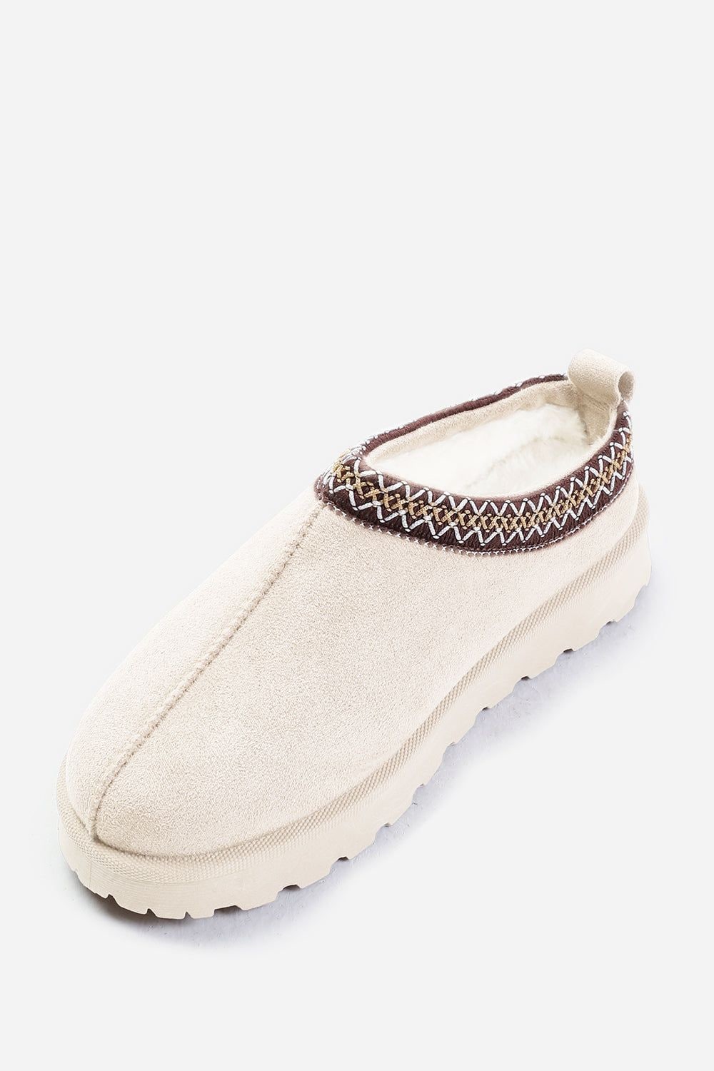 Where's That From 'Oak' Aztec Detail Faux Fur Lining Mini Boots image 3