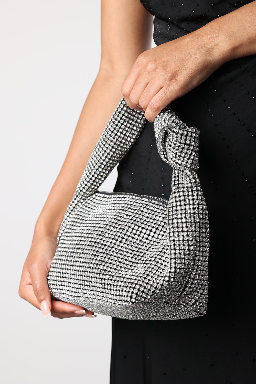 Where's That From 'Honey' Diamante Knot Handle Evening Bag image 7