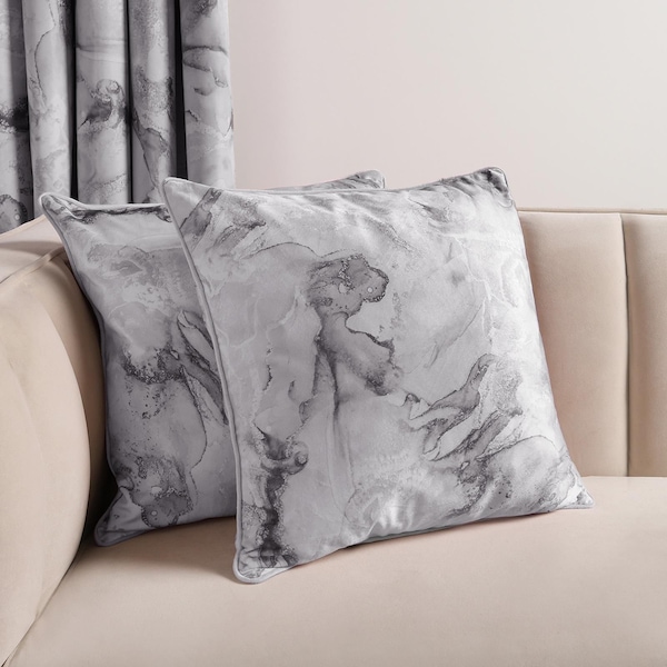 OHS 2 Pack Marble Matte Velvet Cushion Covers