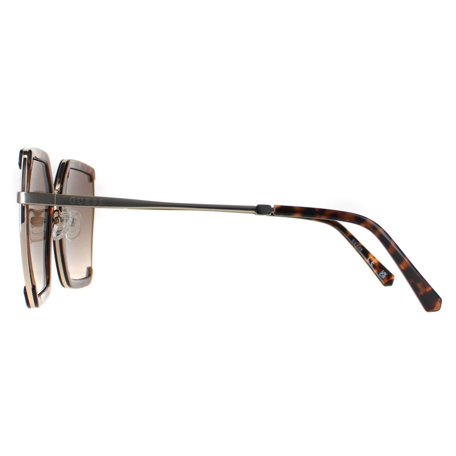 Guess Rimless Dark Havana Brown Gradient GF0418 image 3