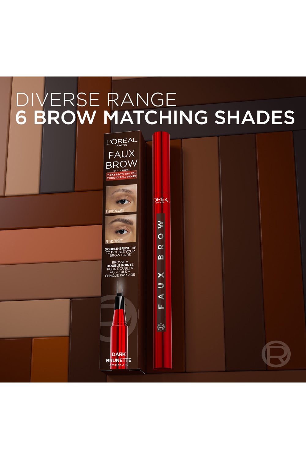 L'Oréal Paris Infallible Faux Brow, Up To 2-Day Brow Tint Pen 1ml Dark Brunette image 9