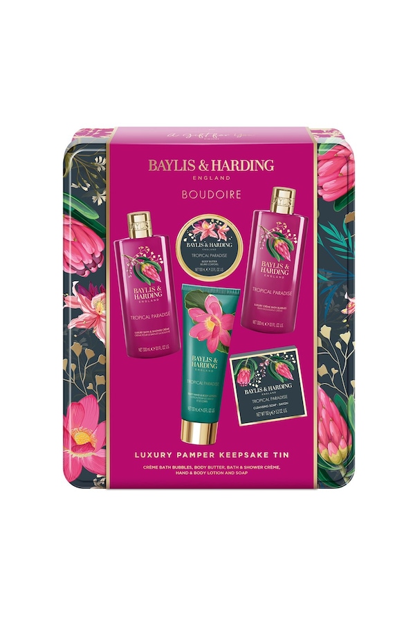 Baylis & Harding Boudoire Luxury Pamper Tin Gift Set Multi