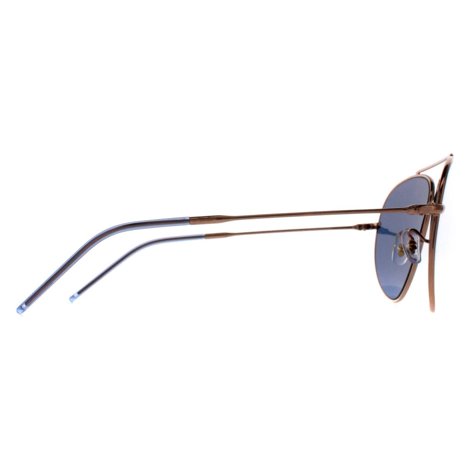 Ray-Ban Aviator Rose Gold Blue RB0101S Aviator Reverse image 4