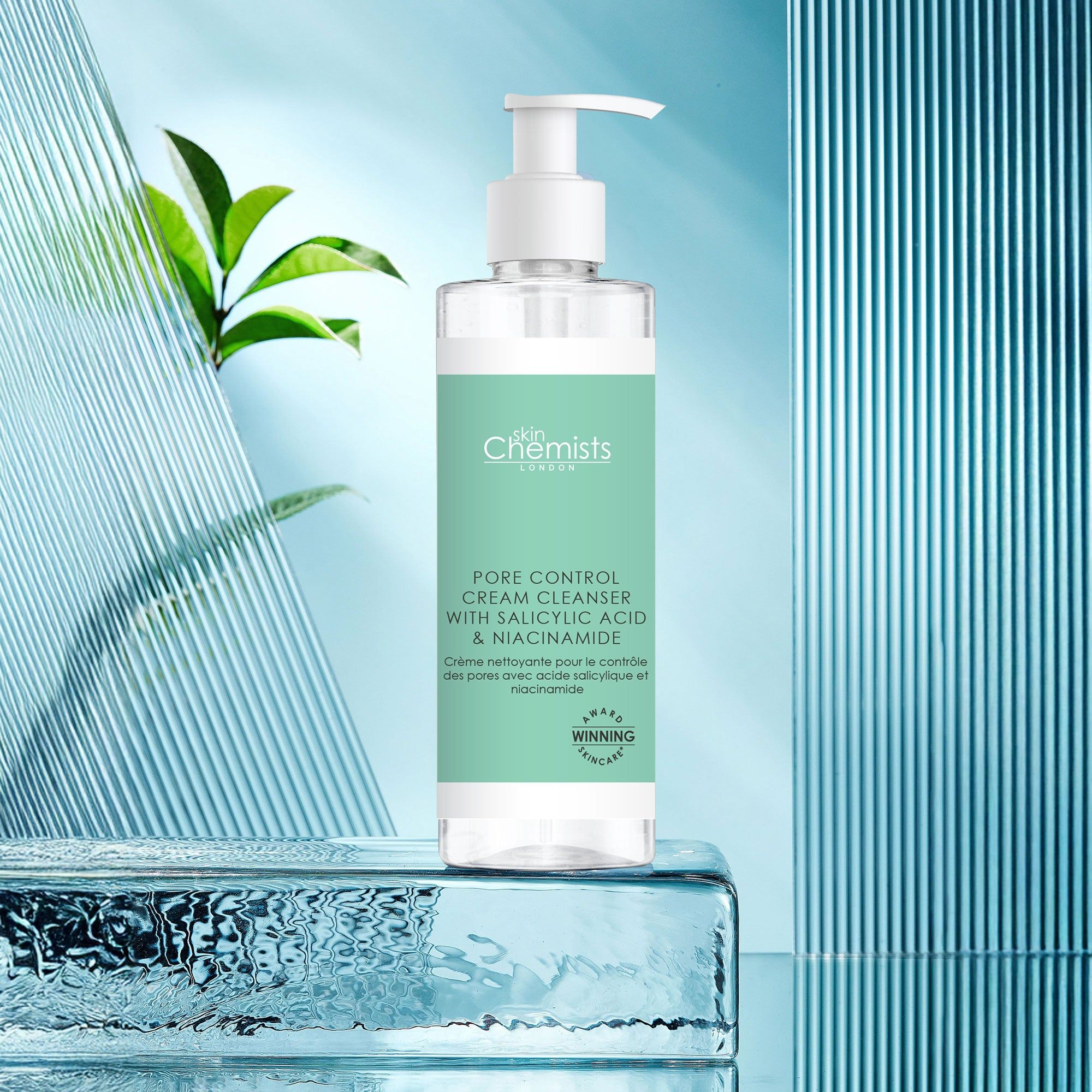 skinChemists professional Pore Control Cream Cleanser with Salicylic Acid & Niacinamide 200ml image 3