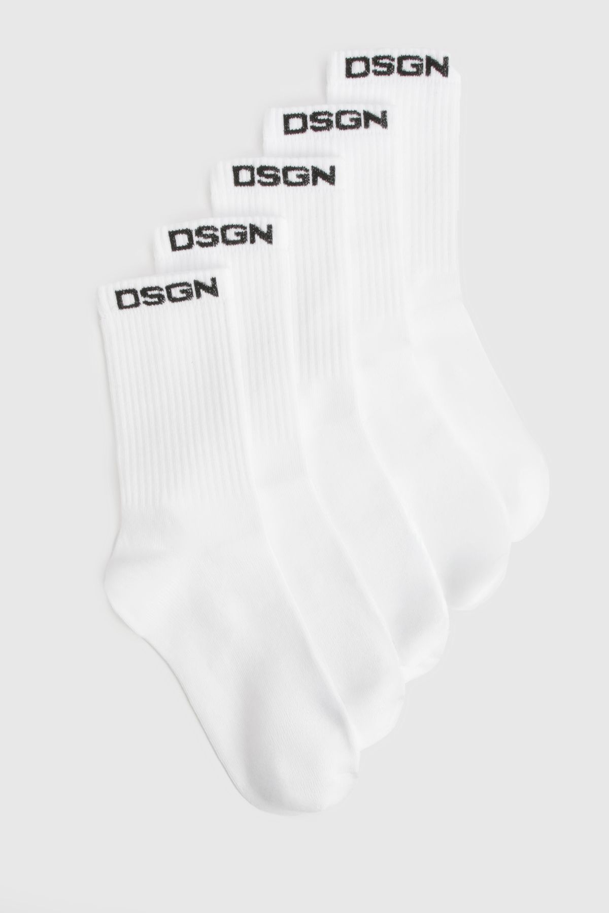 DSGN Studio DSGN Studio Sports 5 Pack Sports Socks White image 1