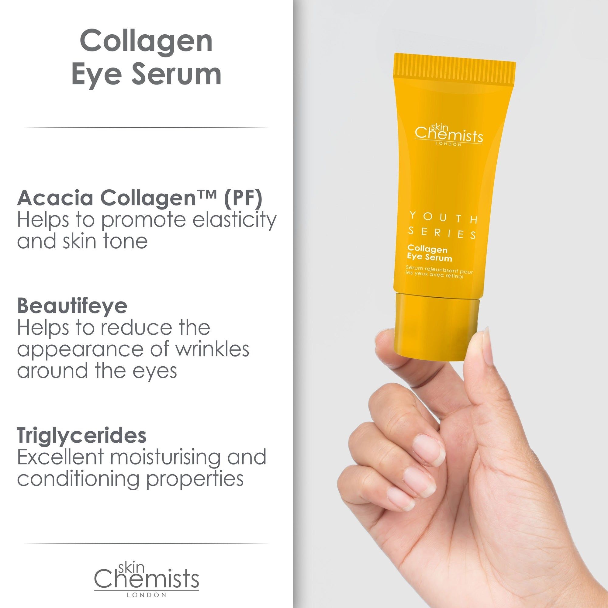 skinChemists Youth Series 2% Collagen Eye Serum 15ml image 4
