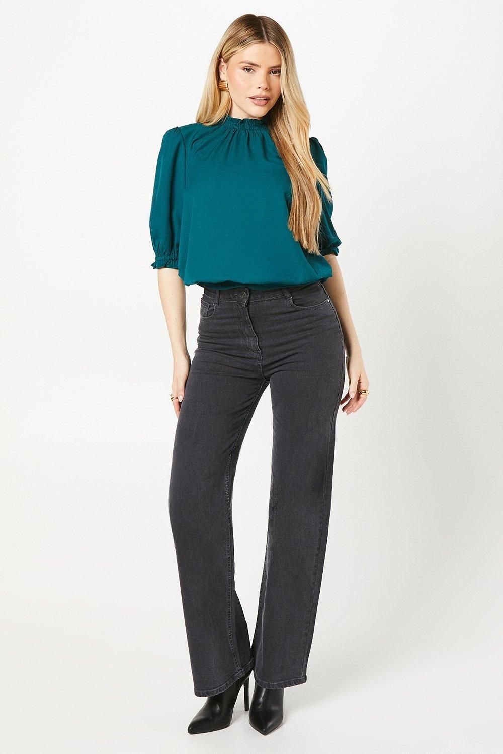 Dorothy Perkins Half Sleeve Blouse Forest image 4