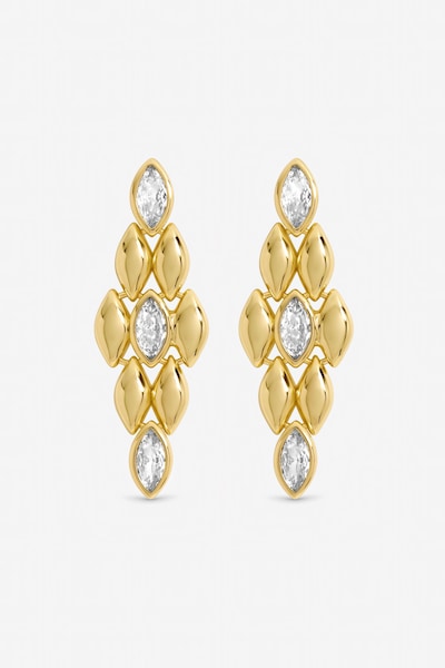 Jon Richard Gold Plated and Crystal Earrings
