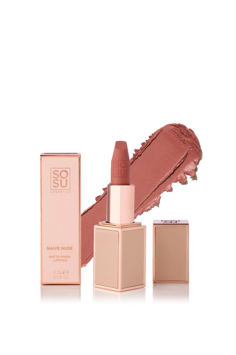SOSU Cosmetics Matte Lipstick 3.7g Naive Nude image 1