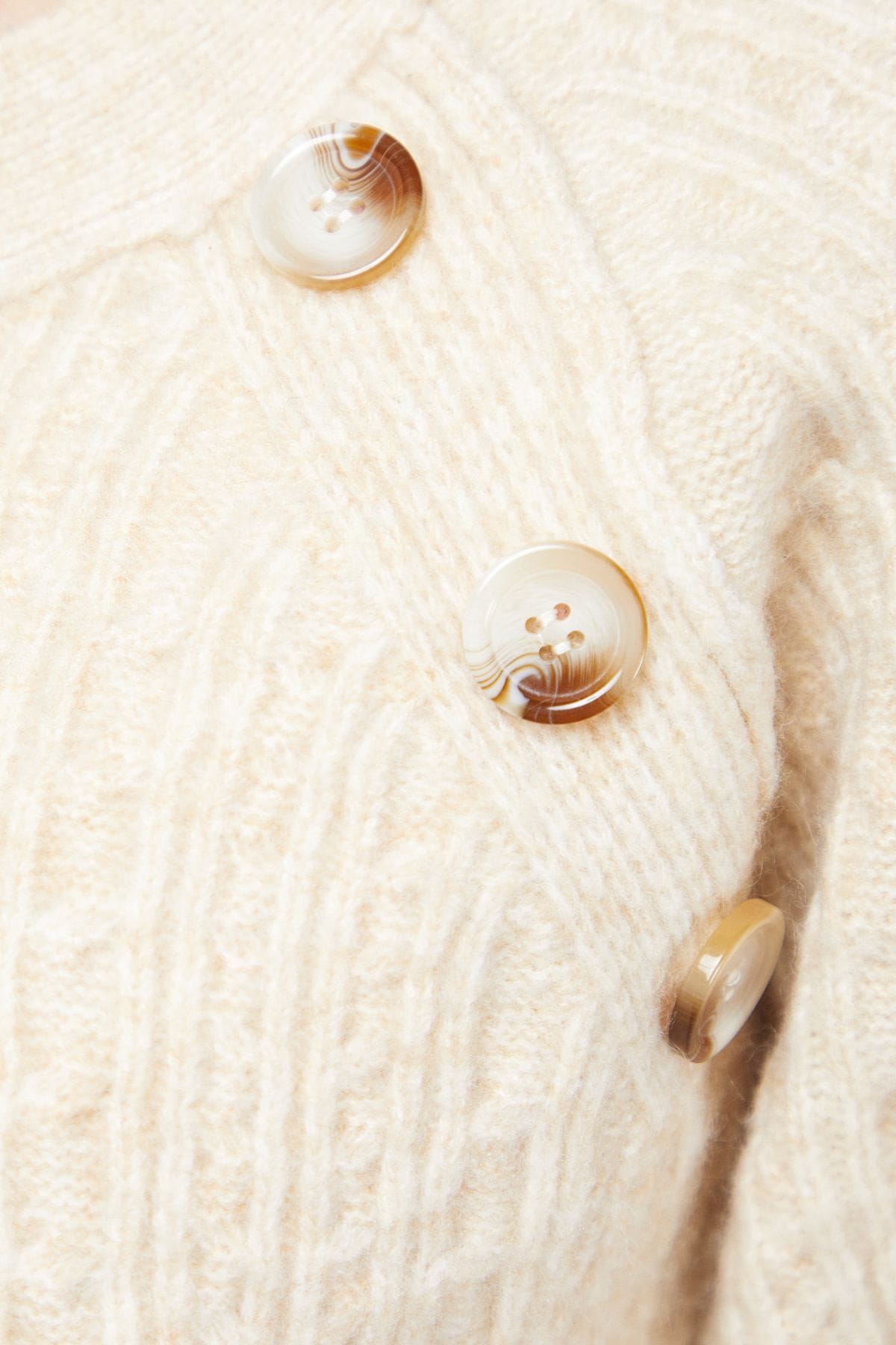 Oasis Stitchy Button Detail Crew Neck Jumper Ecru image 5