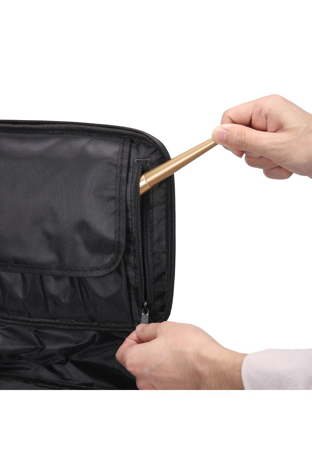 Living and Home Portable Travel Waterproof Makeup Bag Large Toiletry Bag For Dormitory & Bedroom Vanity Case image 5