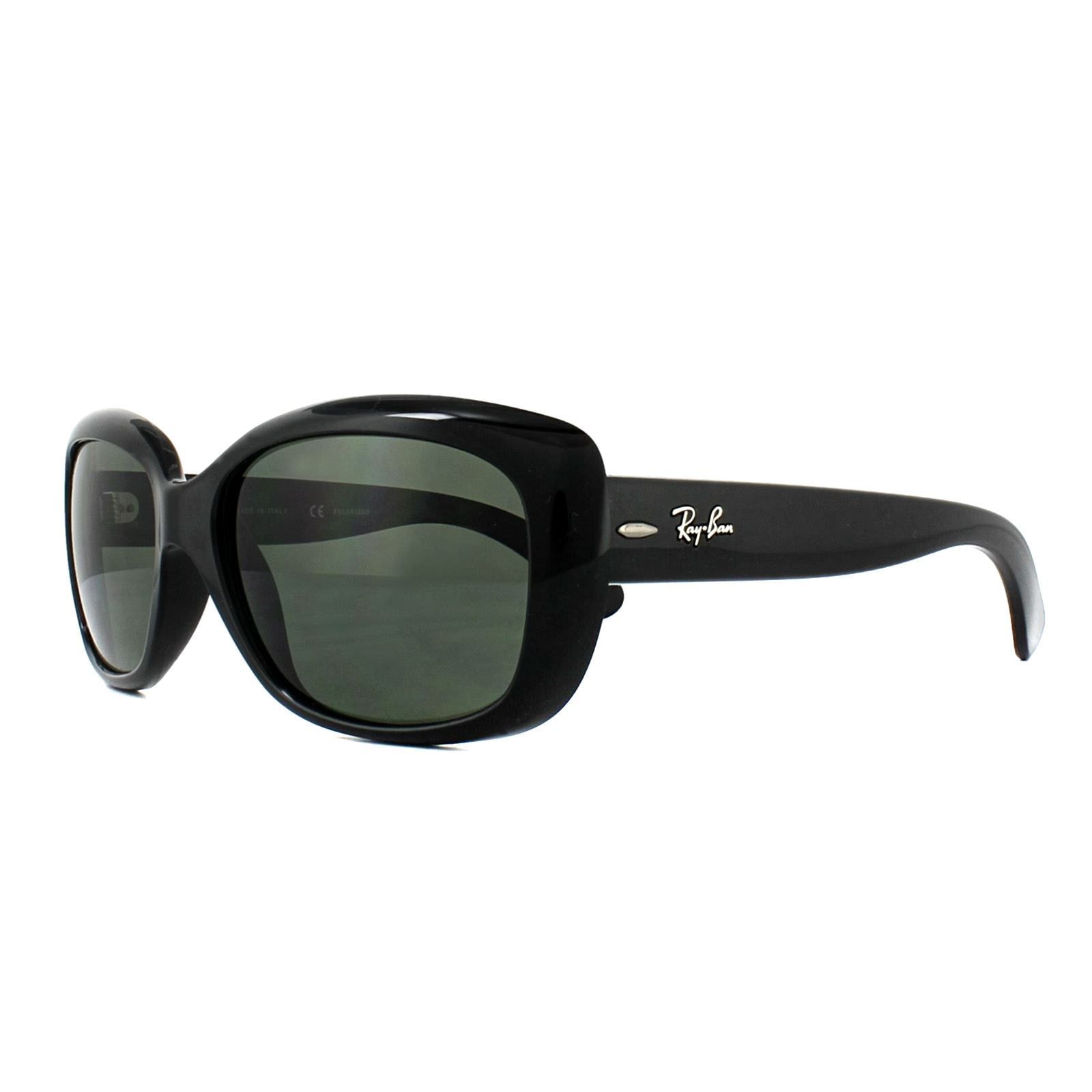 Ray-Ban Cat Eye Black Green Polarized Sunglasses image 2
