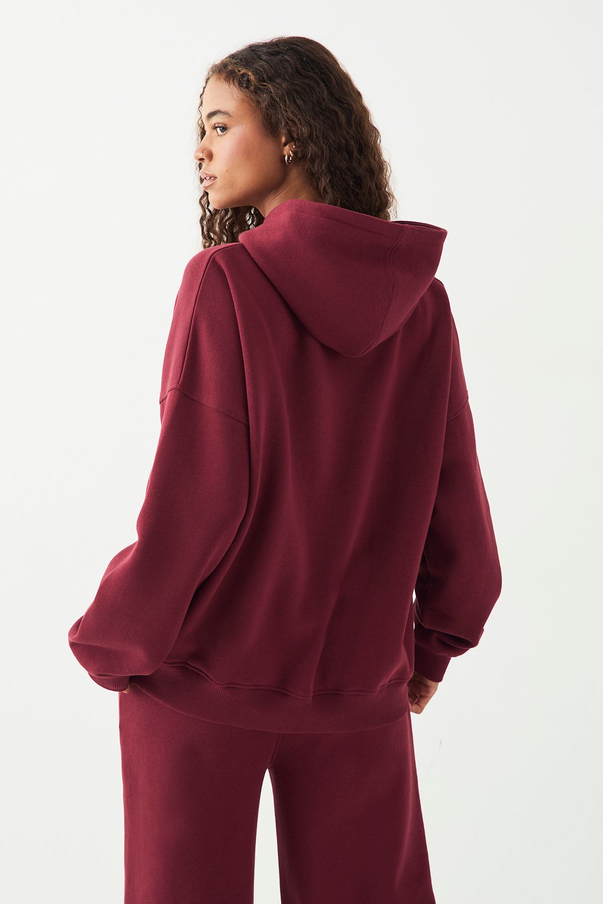 DSGN Studio DSGN Studio Sport Oversized Hoodie Burgundy image 2