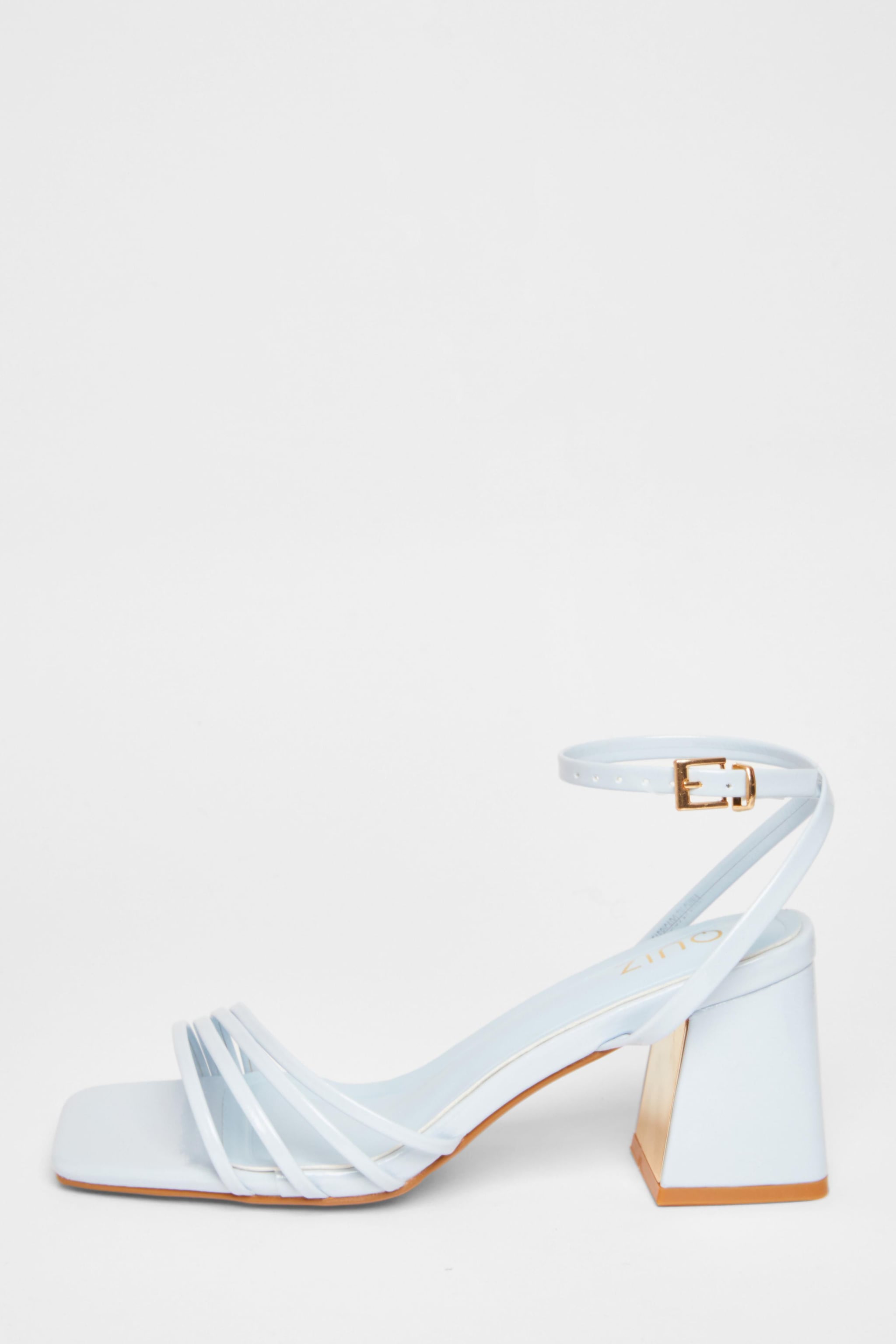 Quiz Light Blue Strappy Heels image 3
