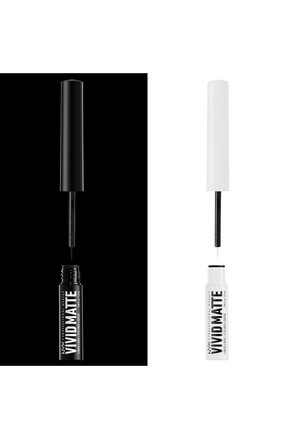 NYX Professional Makeup Vivid Matte Liquid Eyeliner Black image 9