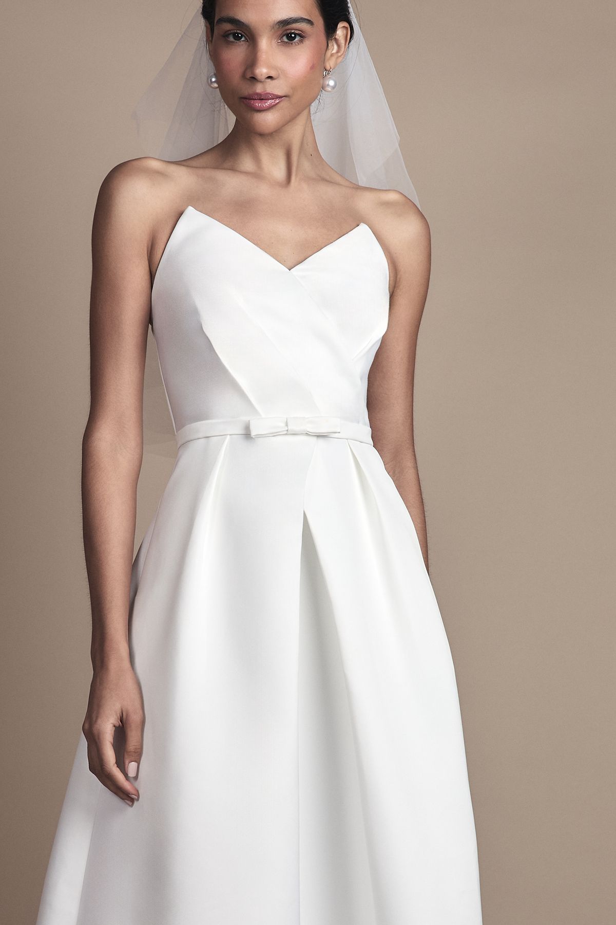 Coast Strapless Sweetheart Full Skirted Wedding Dress Ivory image 4