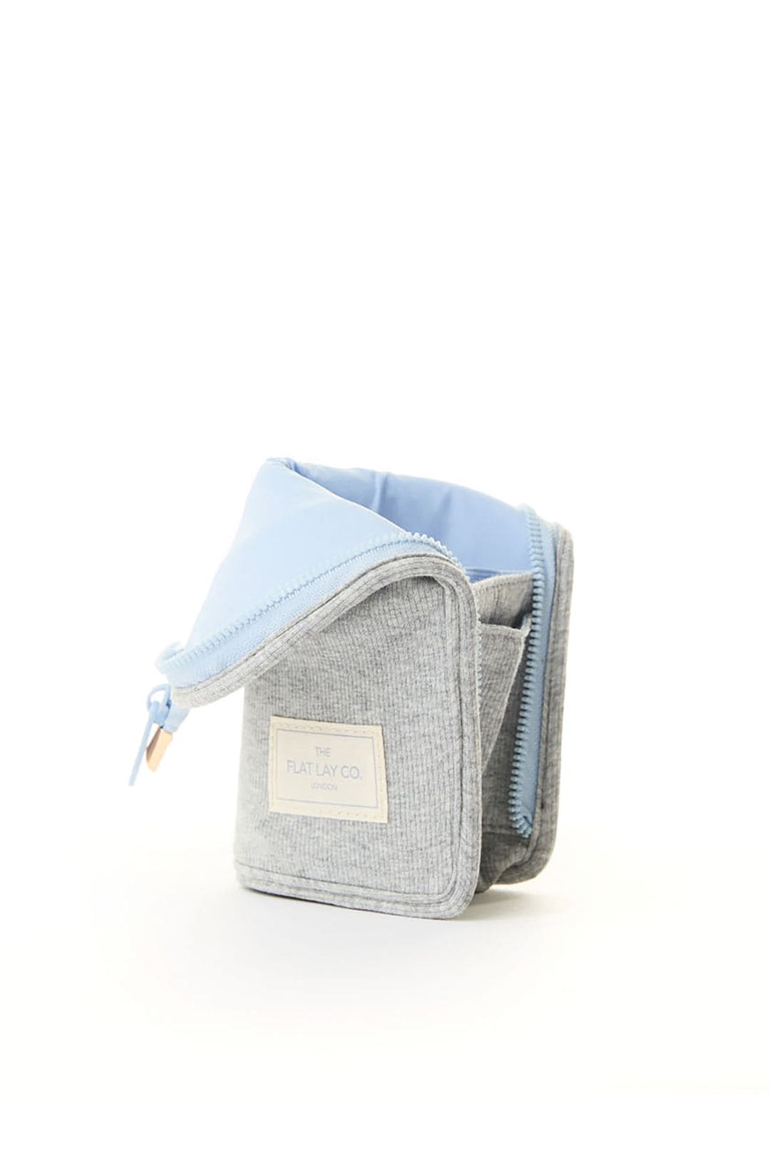 The Flat Lay Co Standing Makeup Brush Case - Cozy Cotton Grey Multi image 2