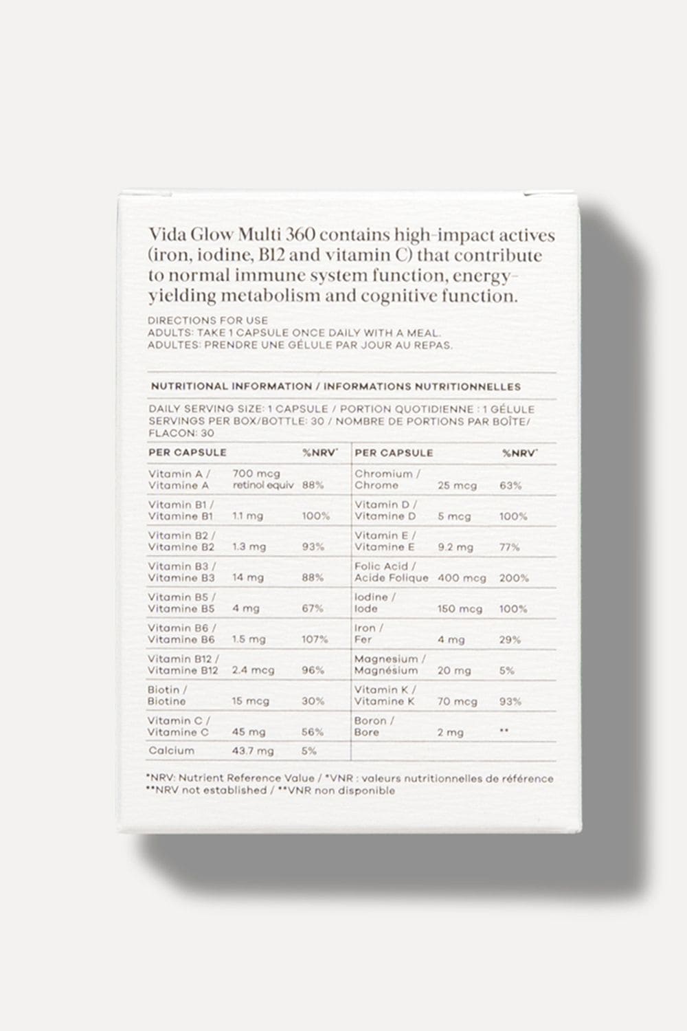 Vida Glow Multi 360 - 30 Capsules Multi image 3