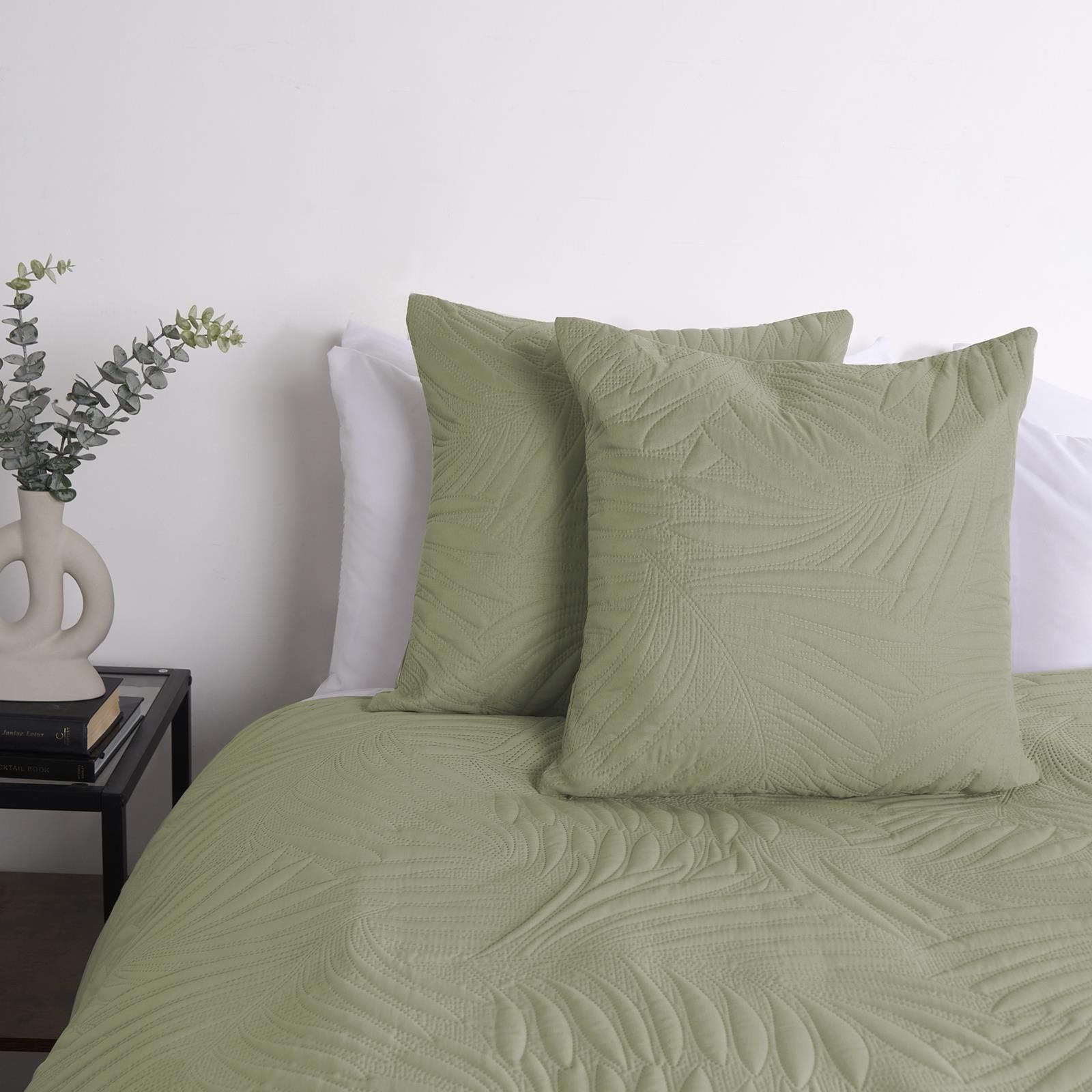 OHS 2 Pack Leaf Pinsonic Cushion Covers image 1