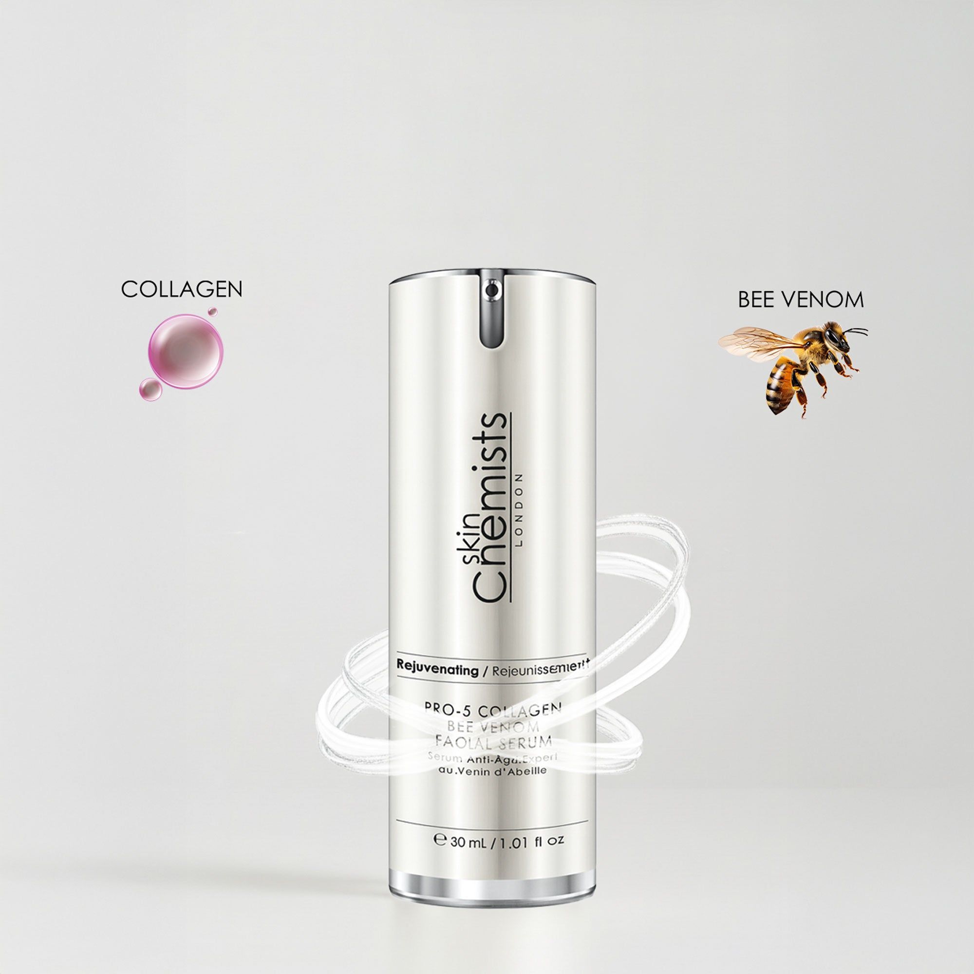 skinChemists professional Pro-5 Collagen Bee Venom Facial Serum 30ml image 4