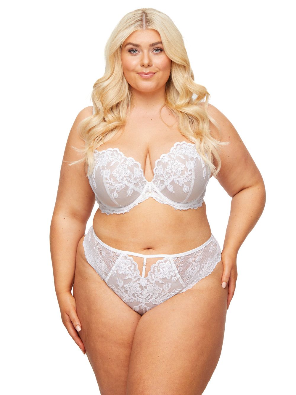 Ann Summers The Icon Fuller Bust Padded Plunge Bra WEDDING image 5