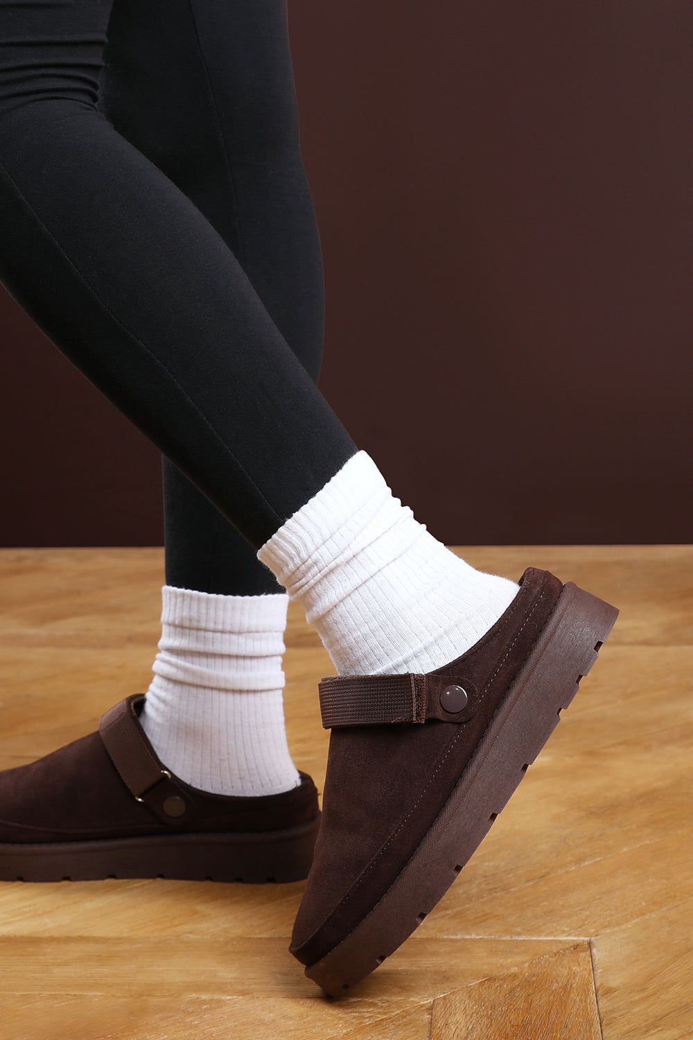 Where's That From 'Lumina' Cosy Adjustable Sling Back Faux-Suede Shoes