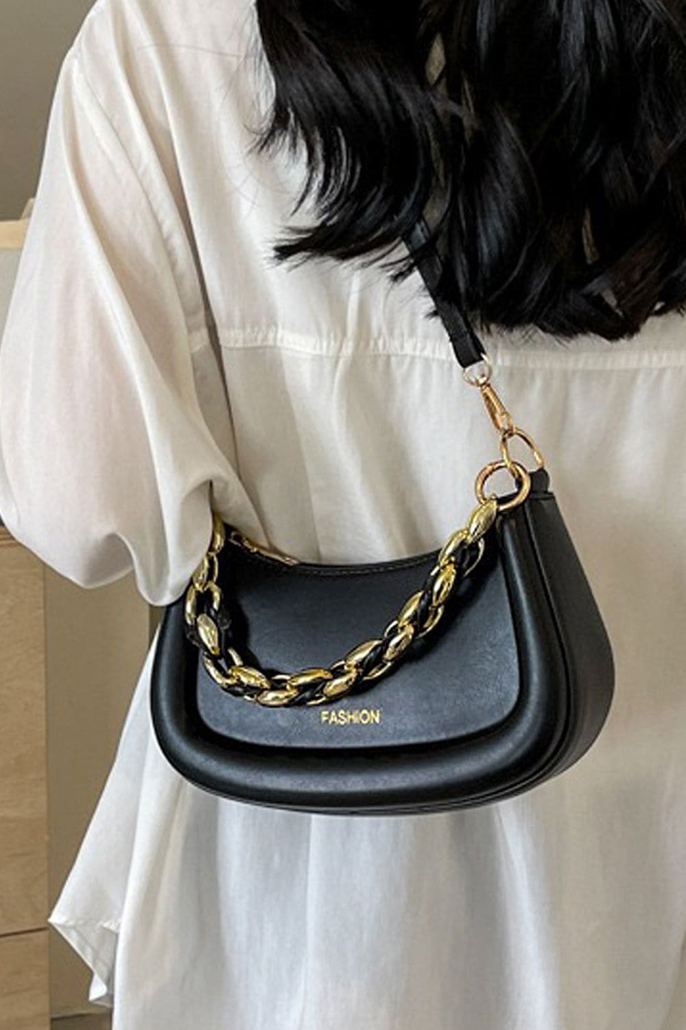 XY London 'Helina' Women's Small Handbag With Shoulder Strap and Chain Strap image 3