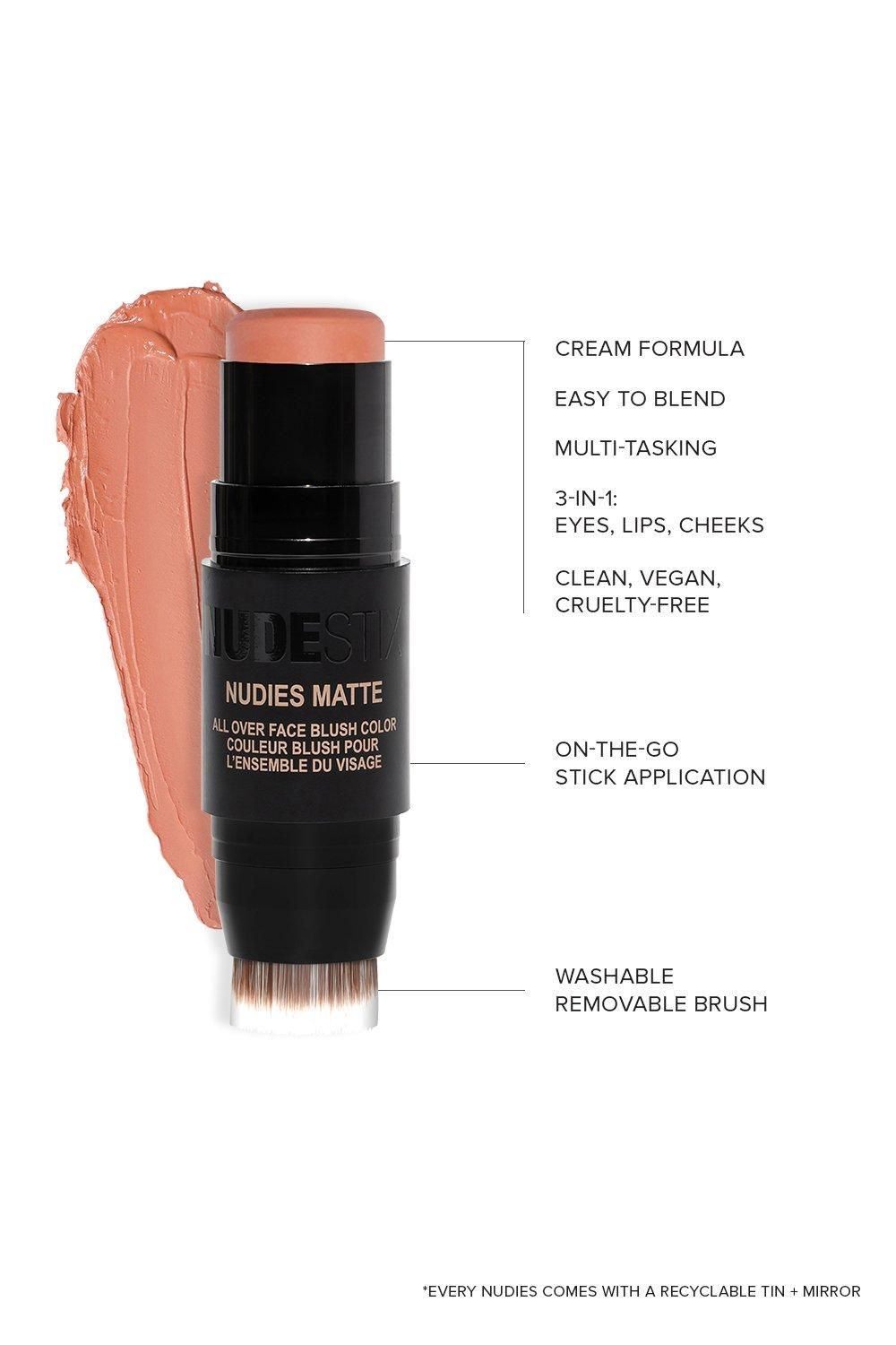 Nudestix Nudies All Over Face Matte Blush In The Nude image 4