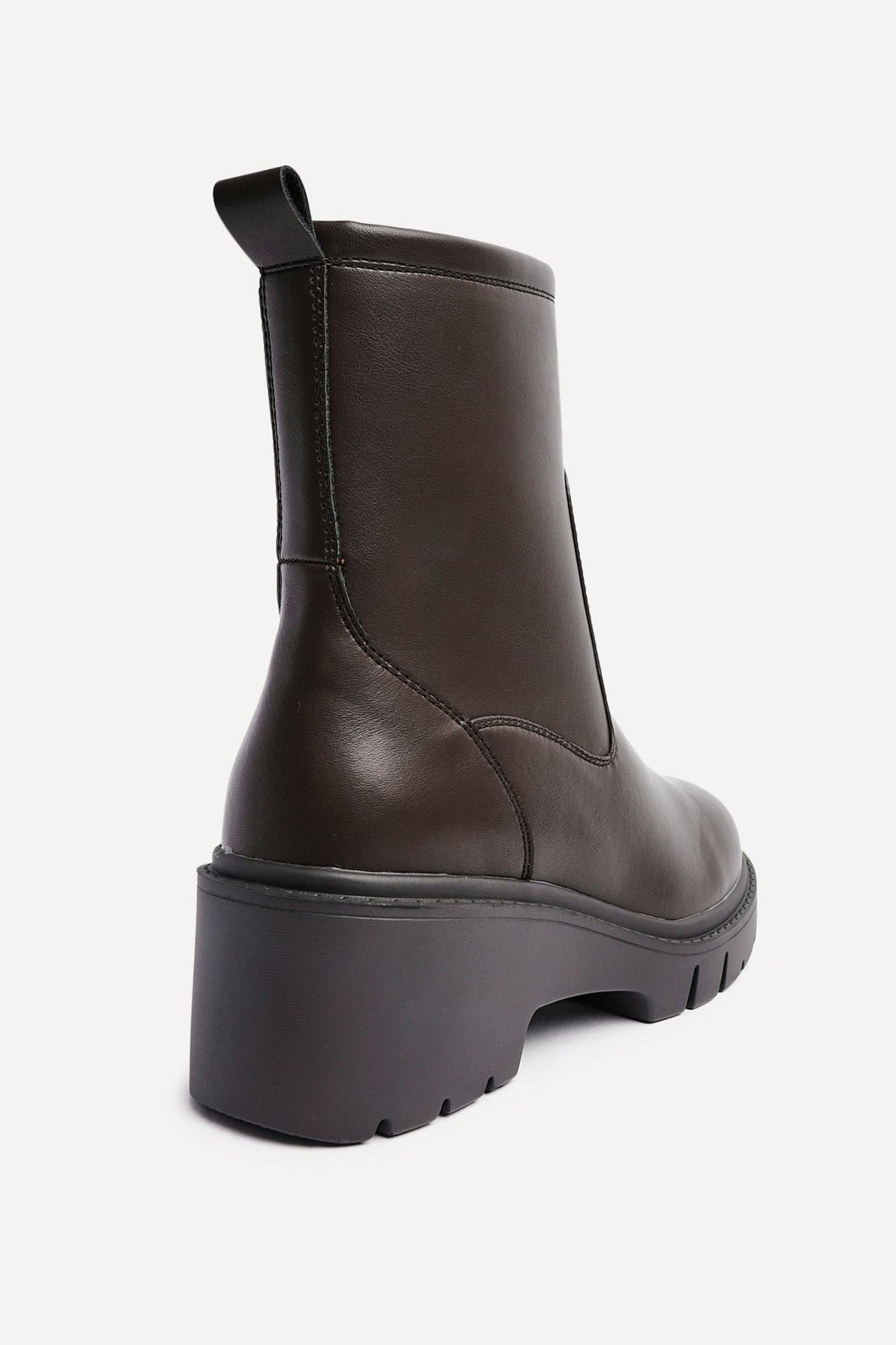 Linzi Limited Brown Faux Leather Ankle Boot image 5