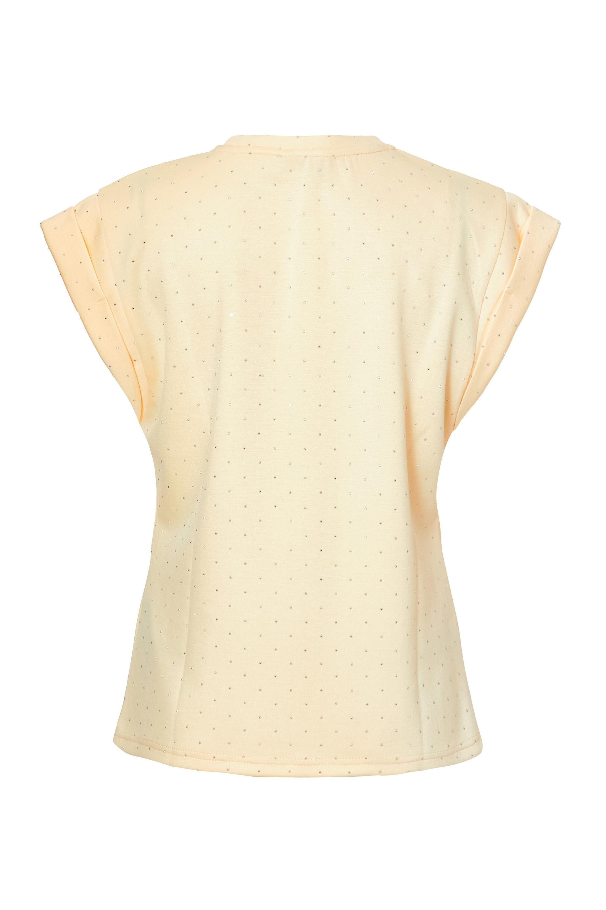 Quiz Yellow Stud Detail Top image 5