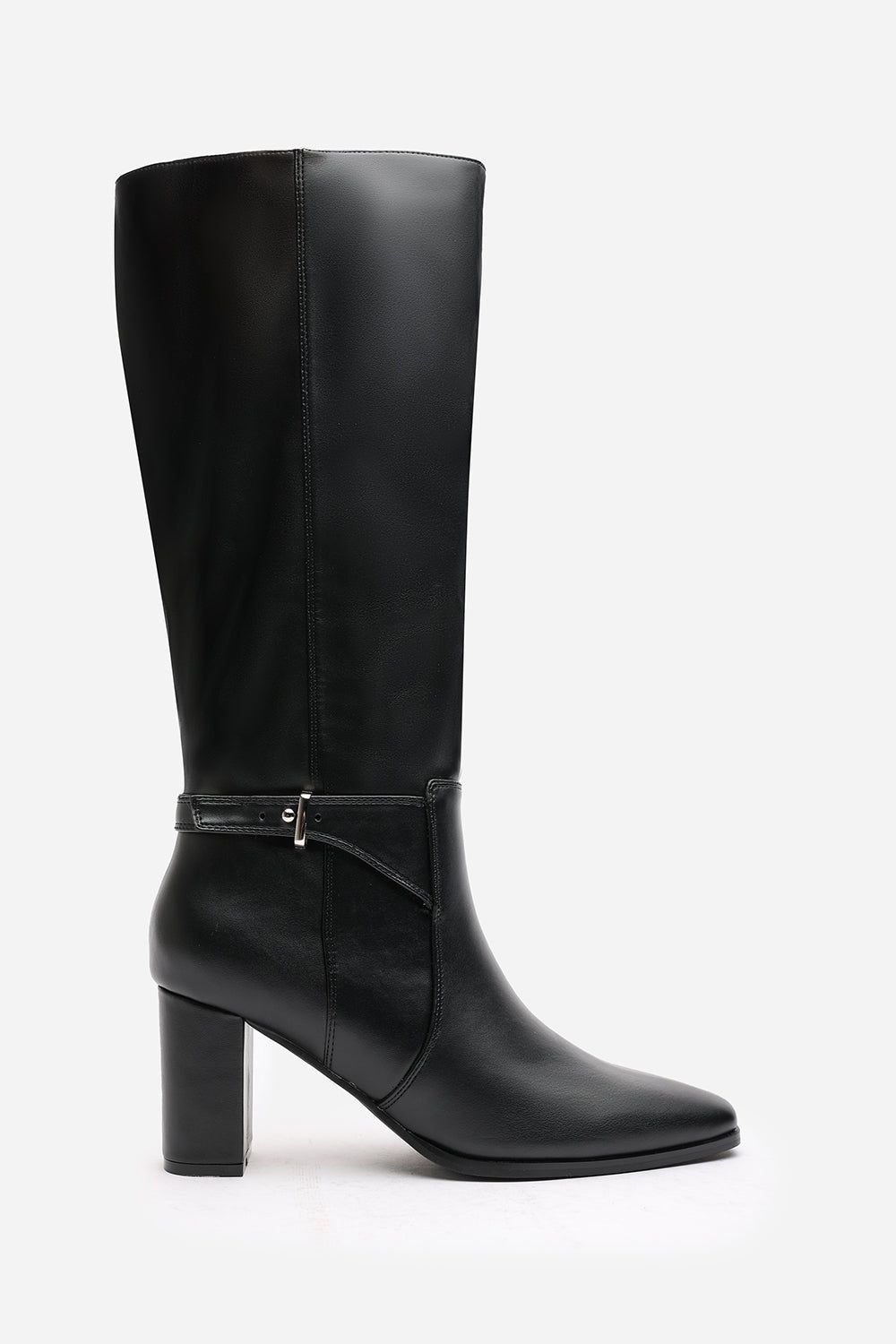 Where's That From 'Xenia' Knee High Heeled Boots With Side Zip image 2