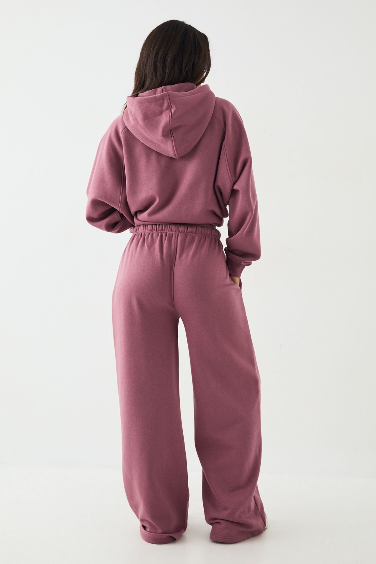 DSGN Studio DSGN Studio Script Embroidered Straight Leg Jogger Rose image 2