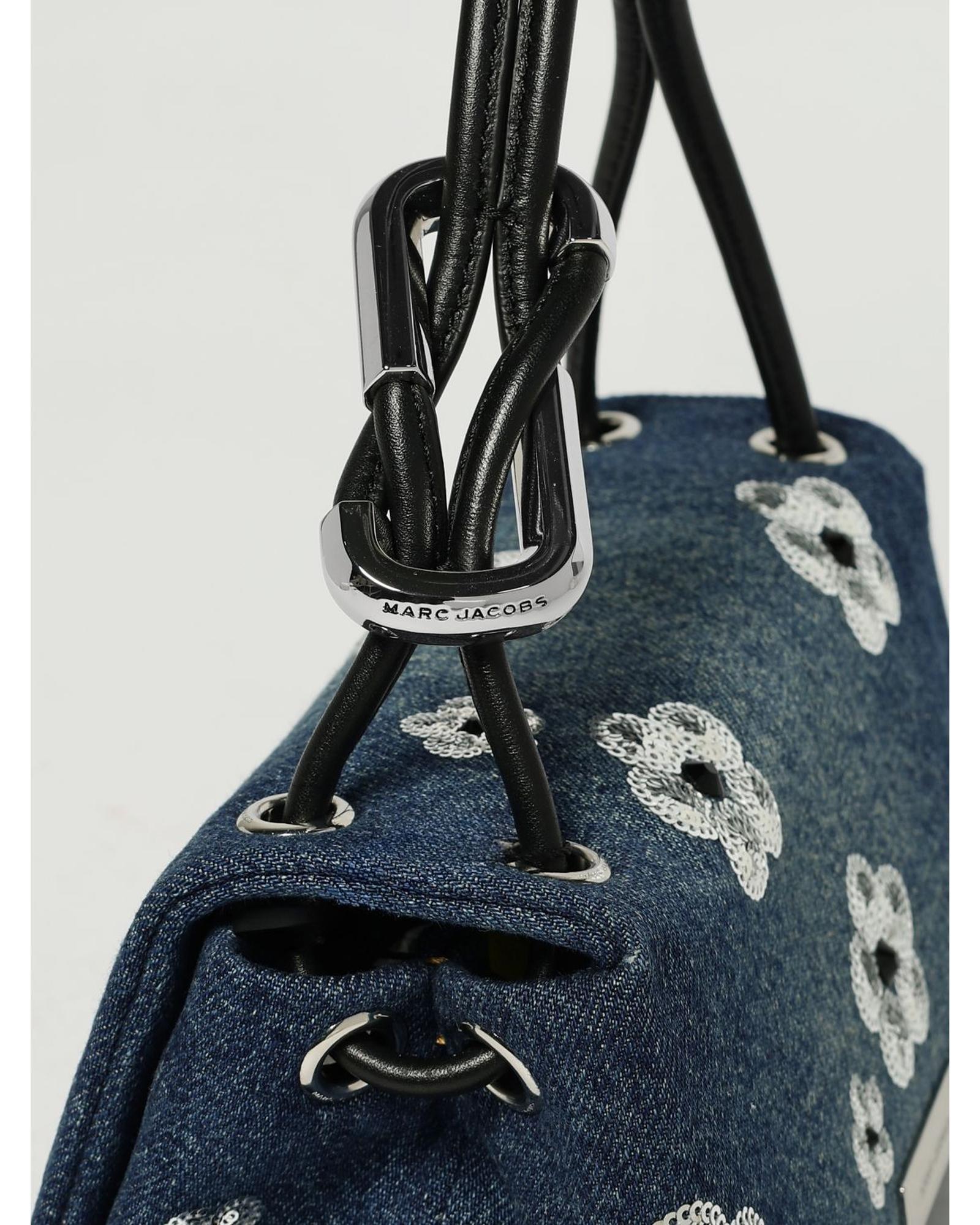 Marc Jacobs Softshot 21 Sequin Denim Handbag Wo image 4