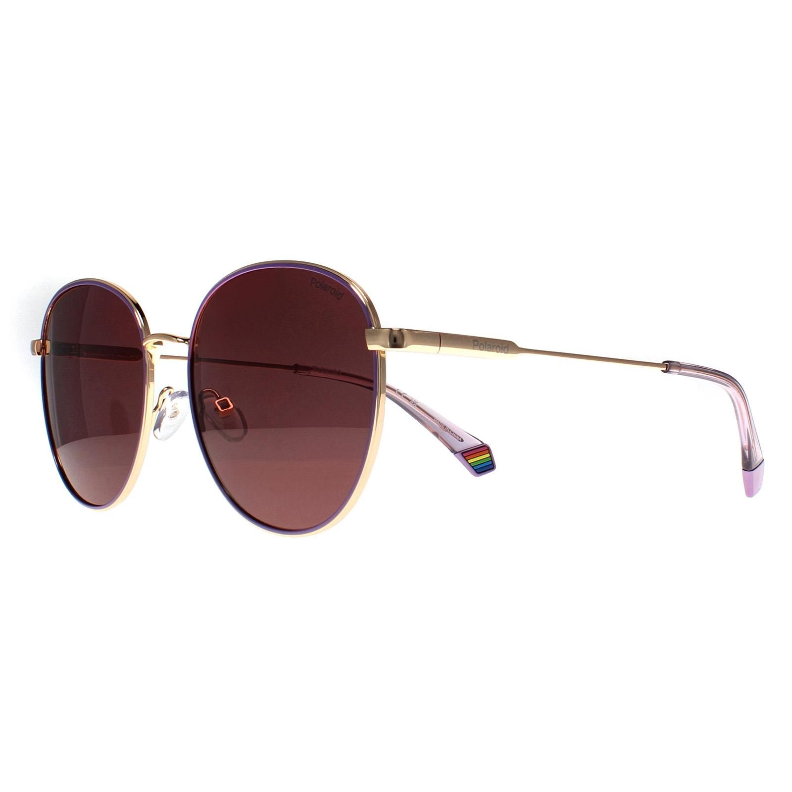 Polaroid Round Gold Violet Violet Polarized PLD 6215/S/X image 2