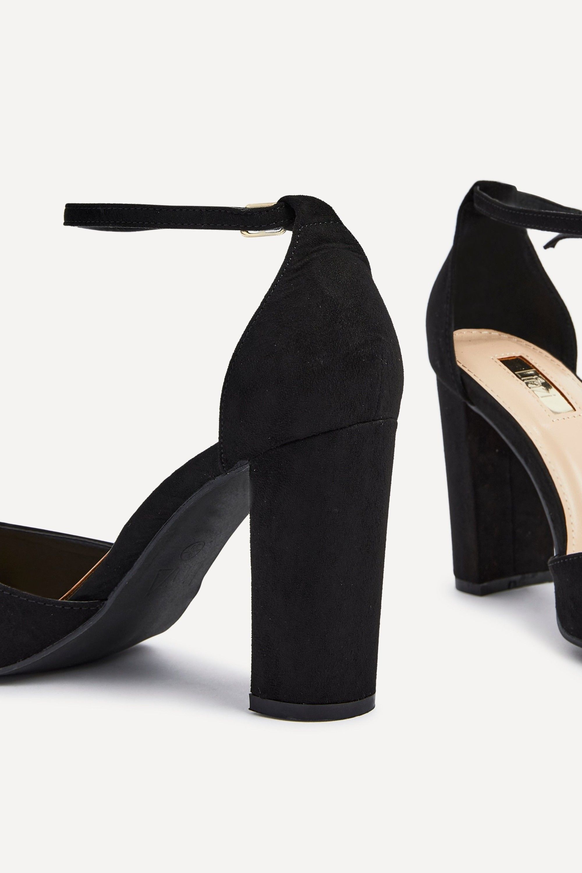 Linzi Marlie Black Suede Court Shoe image 4