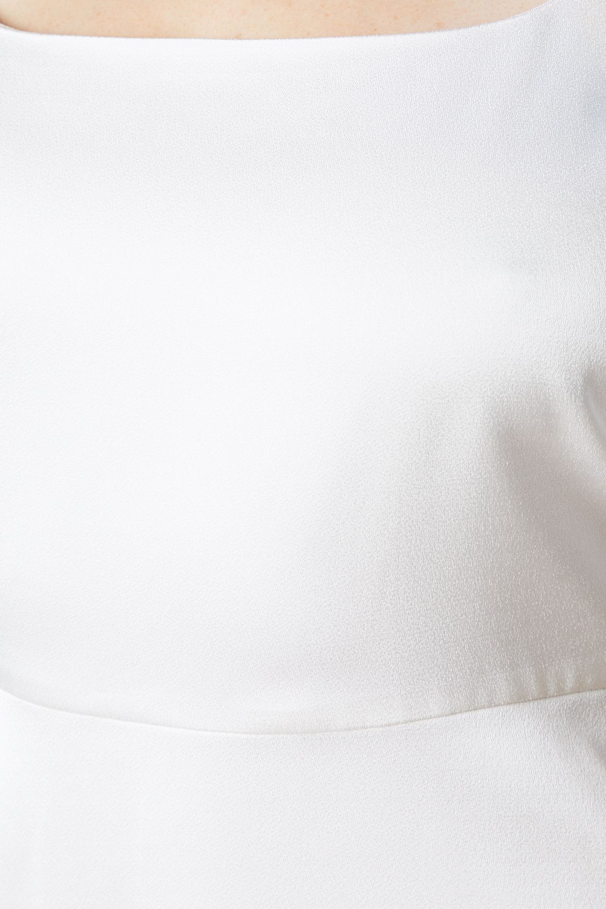 Oasis Tie Shoulder Satin Bridal Mini Dress Ivory image 5