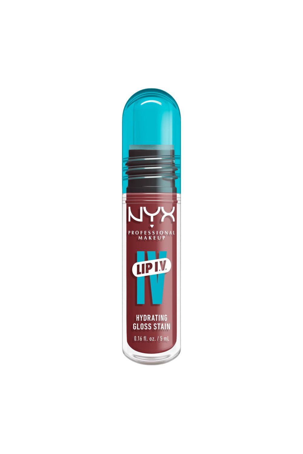 NYX Professional Makeup Lip IV Hydrating Gloss Stain, Lip Gloss 5ml Hydra Honey image 1