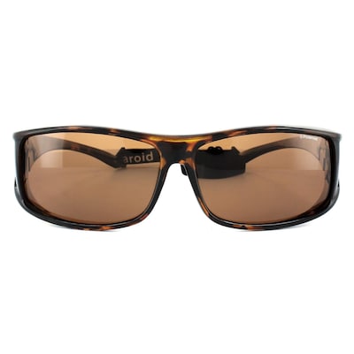 Polaroid Suncovers Wrap Havana Copper Polarized Sunglasses