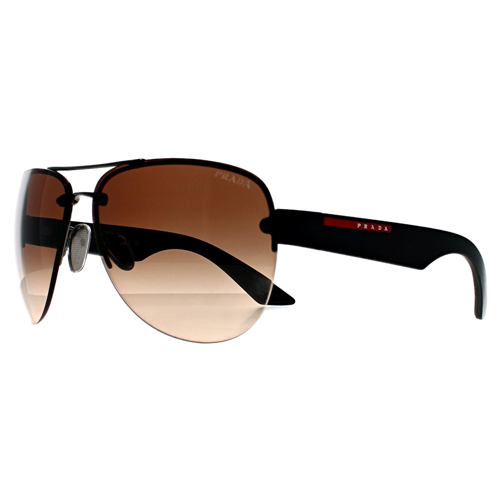 Prada Sport Aviator Gunmetal Brown Gradient PS55YS image 2